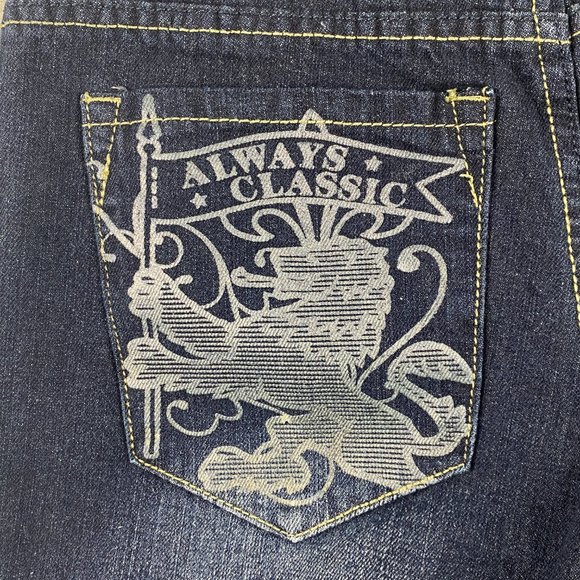 Phat Farm Jeans Kids Size 18 Blue Boys Embroidered Y2K Denim Youth - Picture 11 of 16